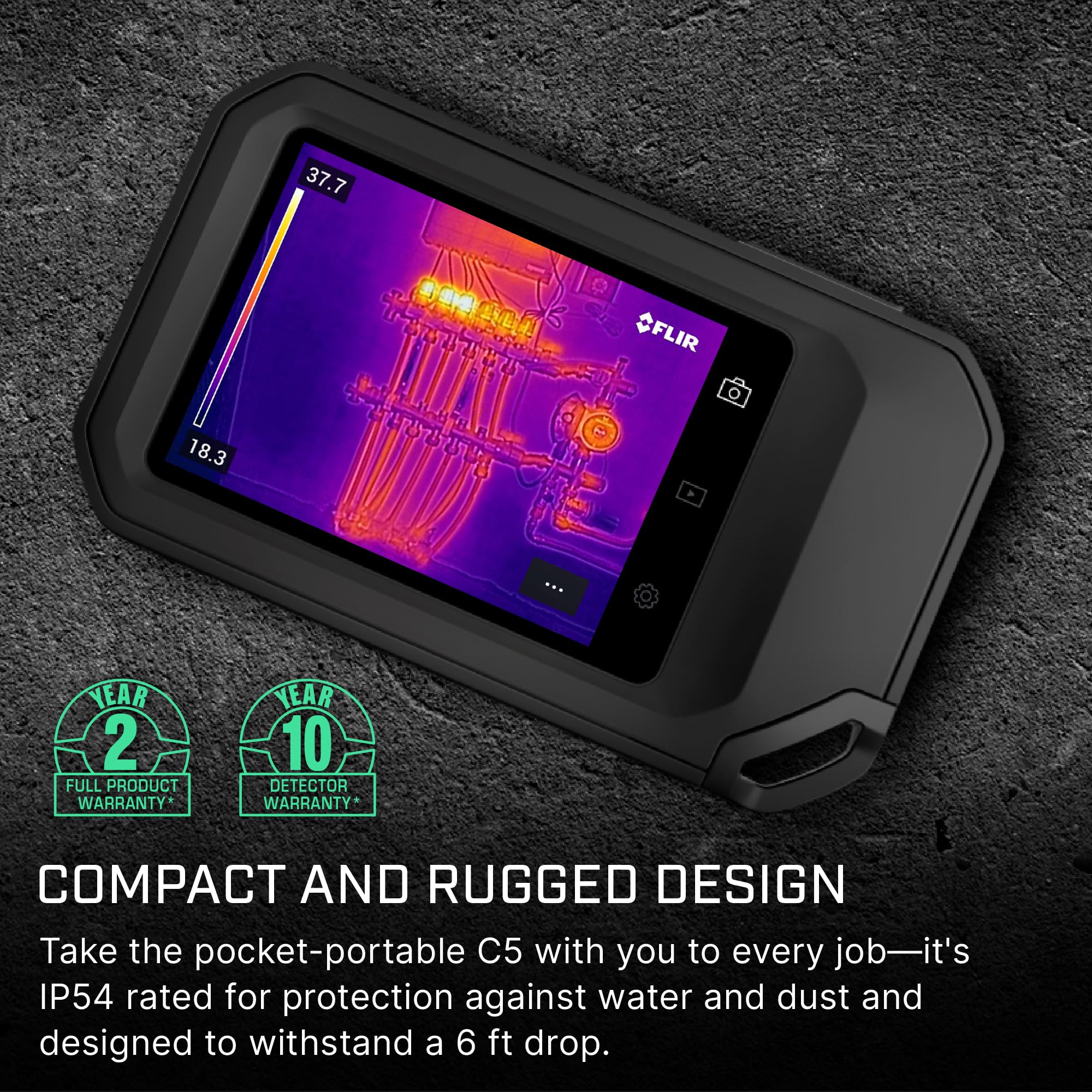 Amazon.com: FLIR C5 Compact Thermal Imaging Camera with Wifi